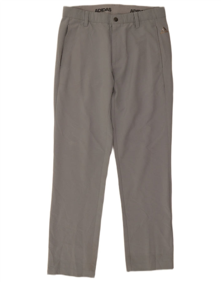 Adidas Pantalon Chino Droit Homme W30 L28 Gris Polyester