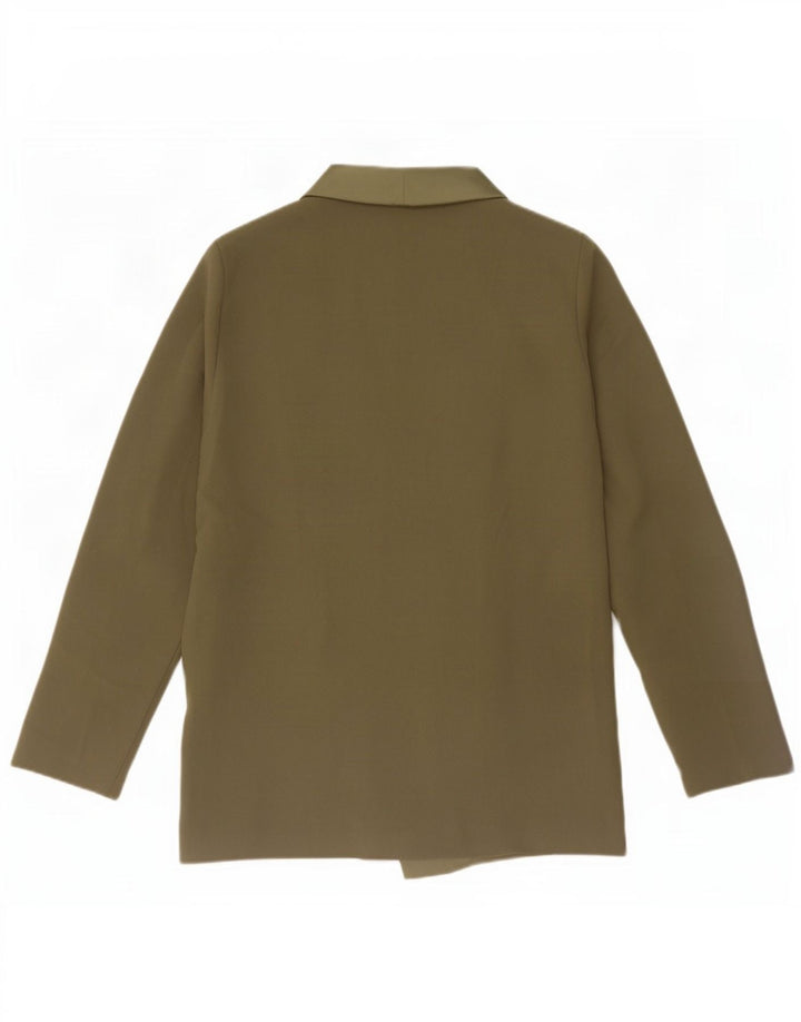 Topshop Veste Blazer Double Boutonnage Femme UK 6 XS Kaki Polyester
