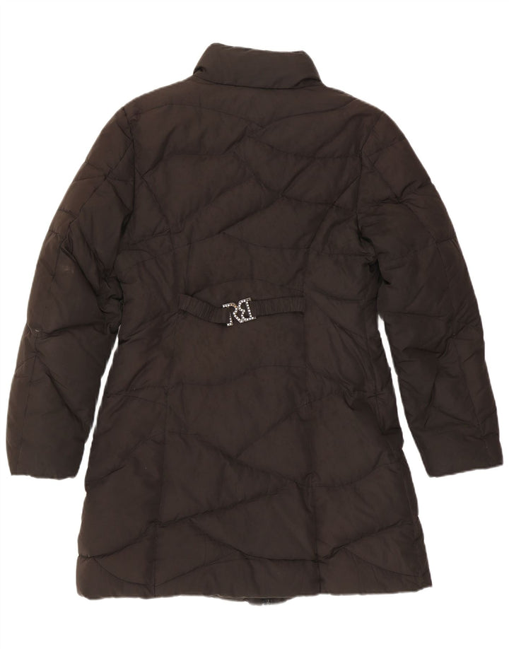 Roccobarocco Manteau rembourré pour femme US 8 Noir moyen
