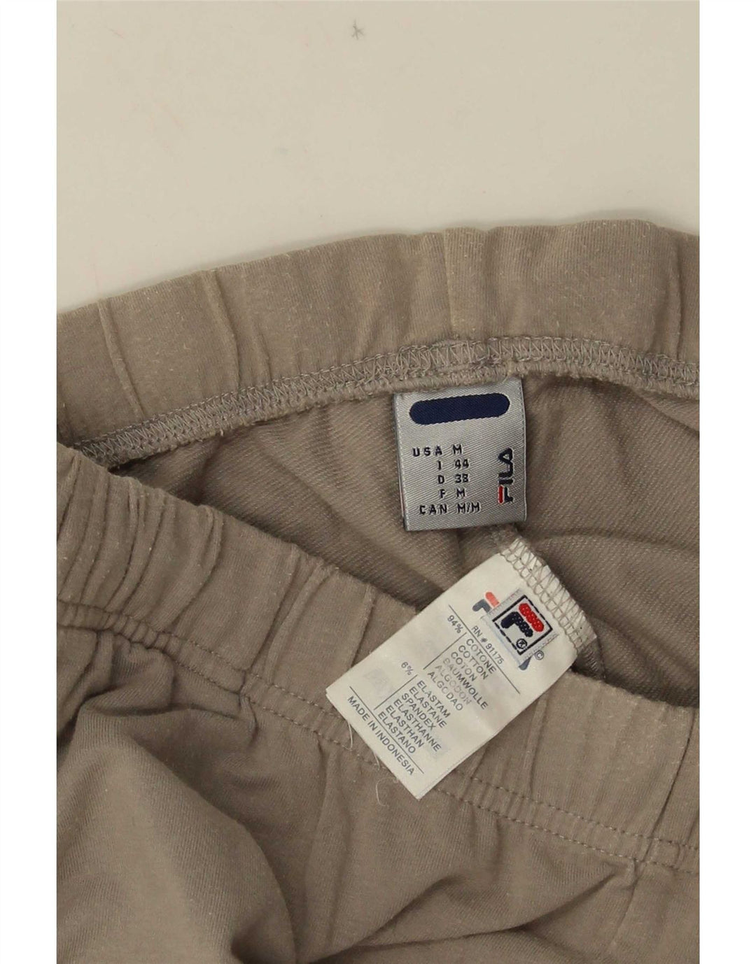 Fila Pantalon de survêtement pour femme UK 12 Gris moyen Coton