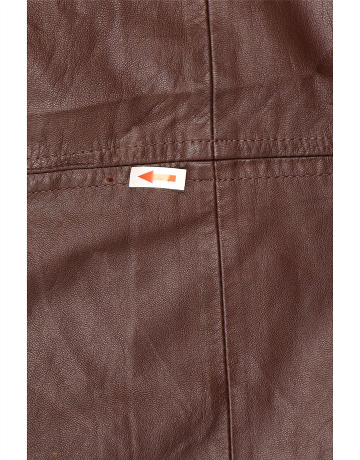 veste en cuir homme vintage IT 52 XL Marron