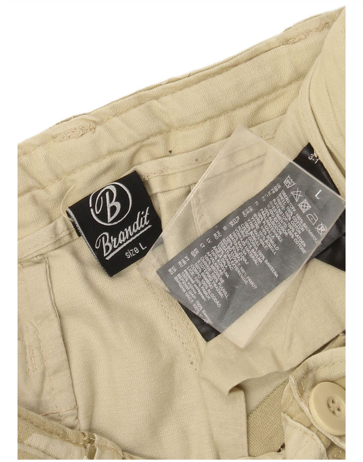 Brandit Short Cargo Homme Large W36 Kaki Camouflage Coton