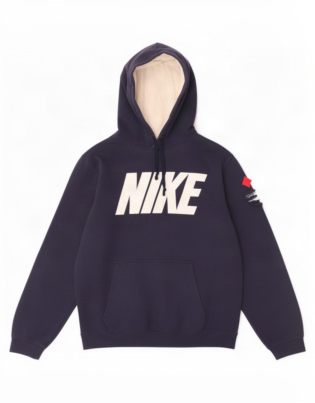 Nike Pull à capuche graphique pour homme Bleu marine moyen