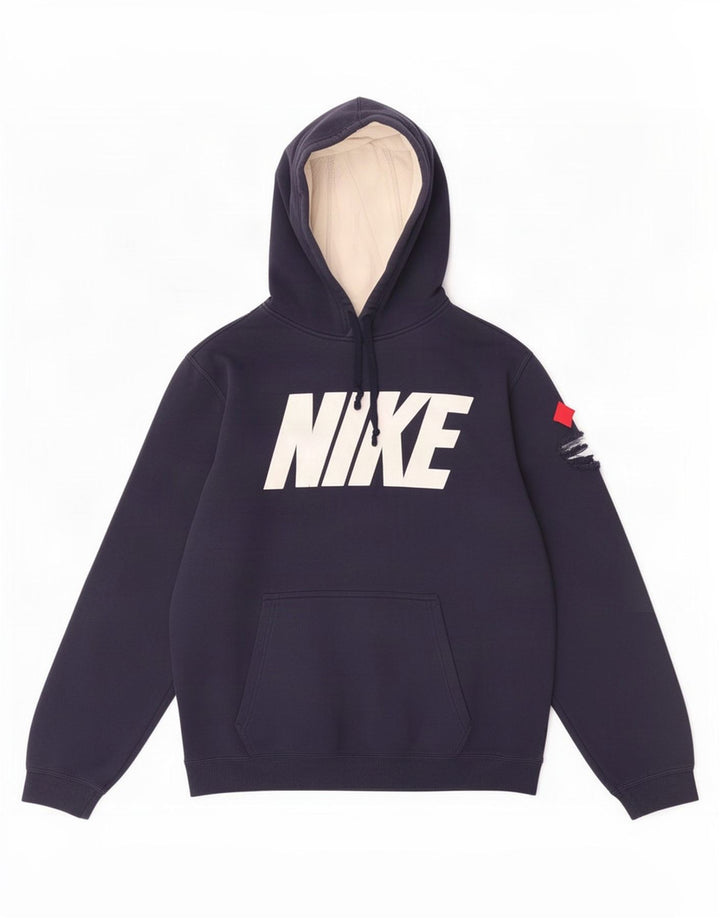Nike Pull à capuche graphique pour homme Bleu marine moyen