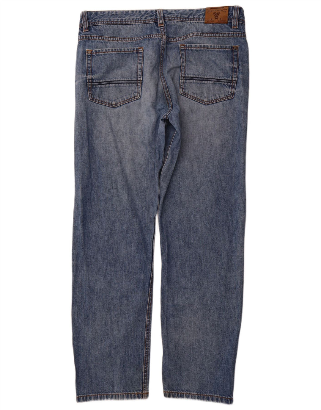 CREW CLOTHING Jean droit homme W36 L31 bleu coton