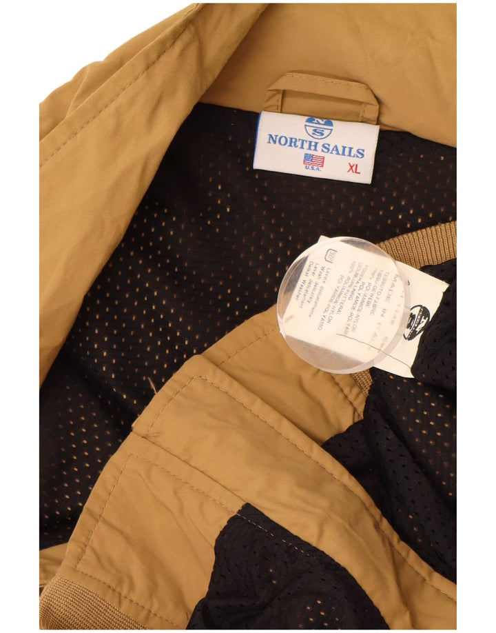 North Sails Veste Bomber Homme UK 42 XL Beige Polyamide