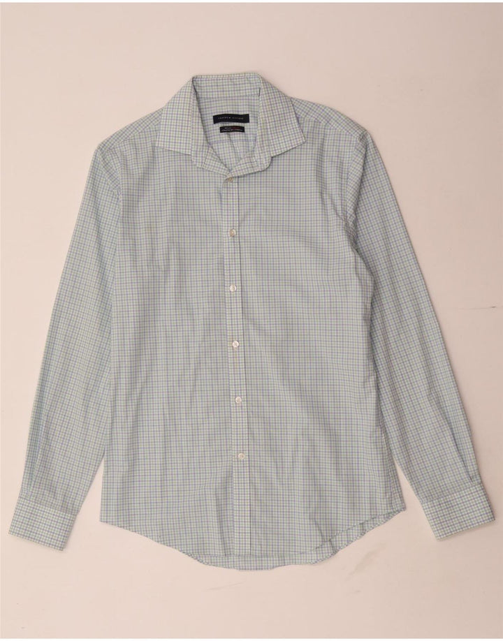 Tommy Hilfiger Chemise athlétique pour homme Taille 15 Coton vichy bleu moyen