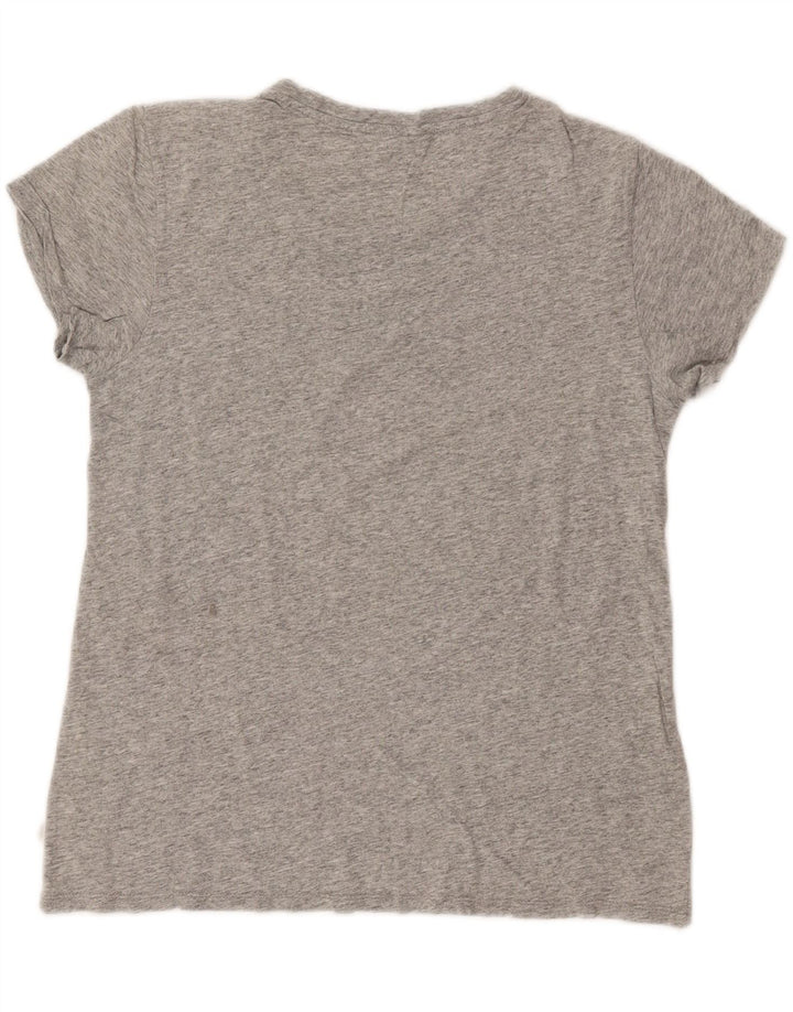 LEVI'S T-shirt graphique pour femme UK 12 Gris moyen moucheté