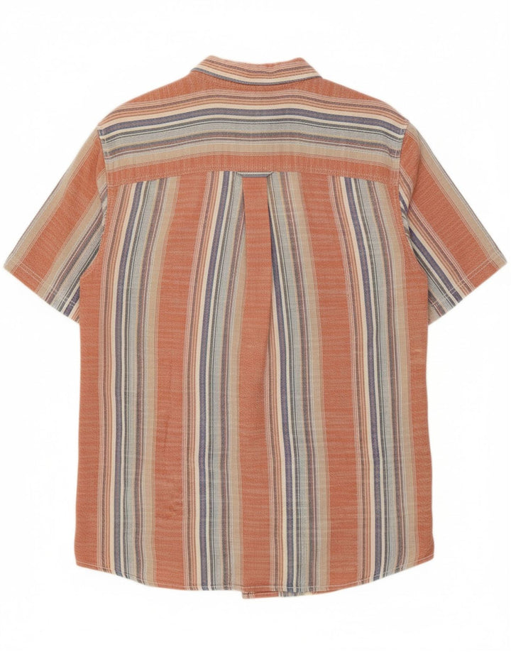 FAT FACE Mens Regular Fit Short Sleeve Shirt Medium Multicoloured Striped