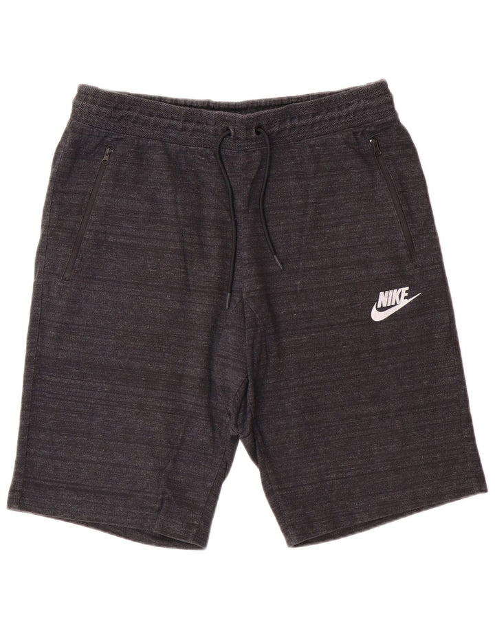 Nike Short de sport pour homme en coton gris Taille L