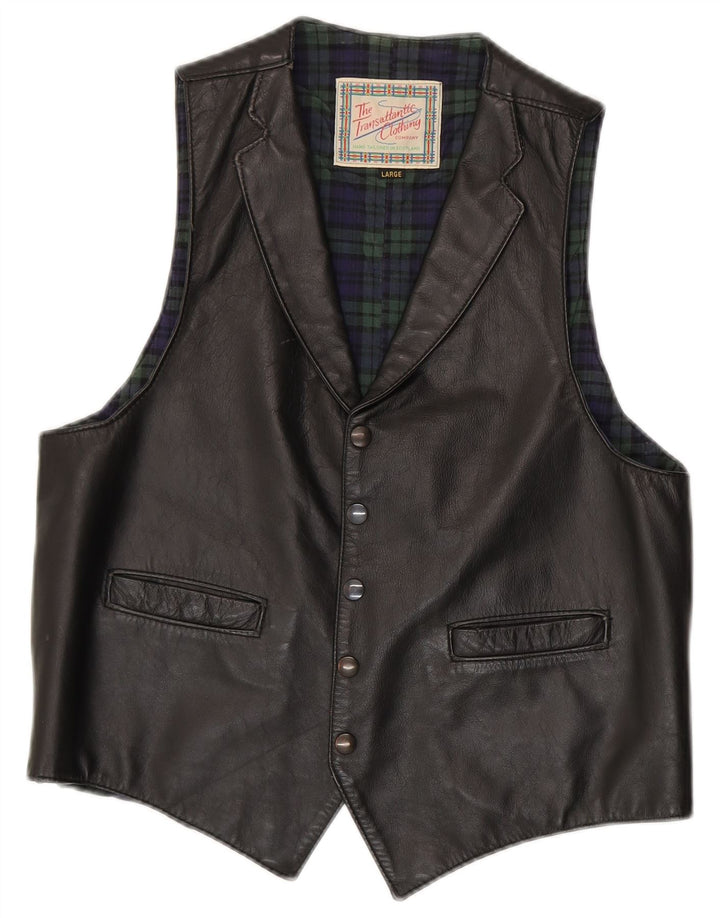 gilet homme vintage grand noir