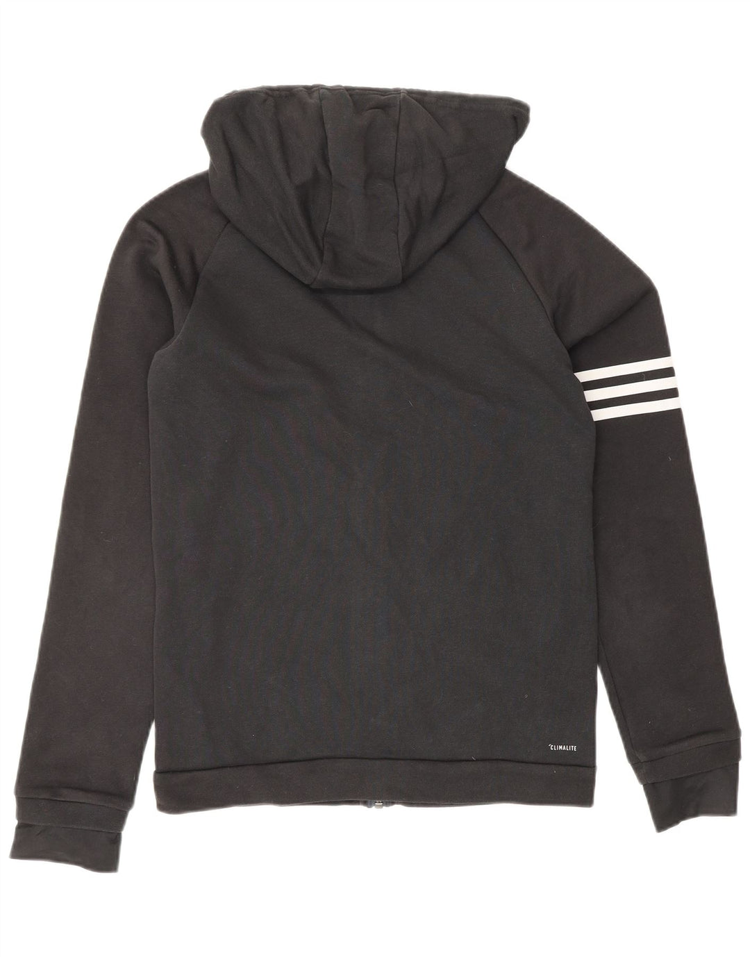 ADIDAS Pull à capuche zippé Climalite pour homme Petit coton noir