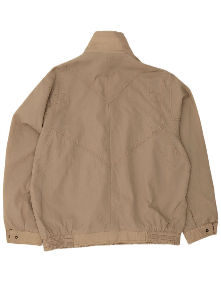 Veste Bomber Homme Vintage UK 42 XL Beige Polyester