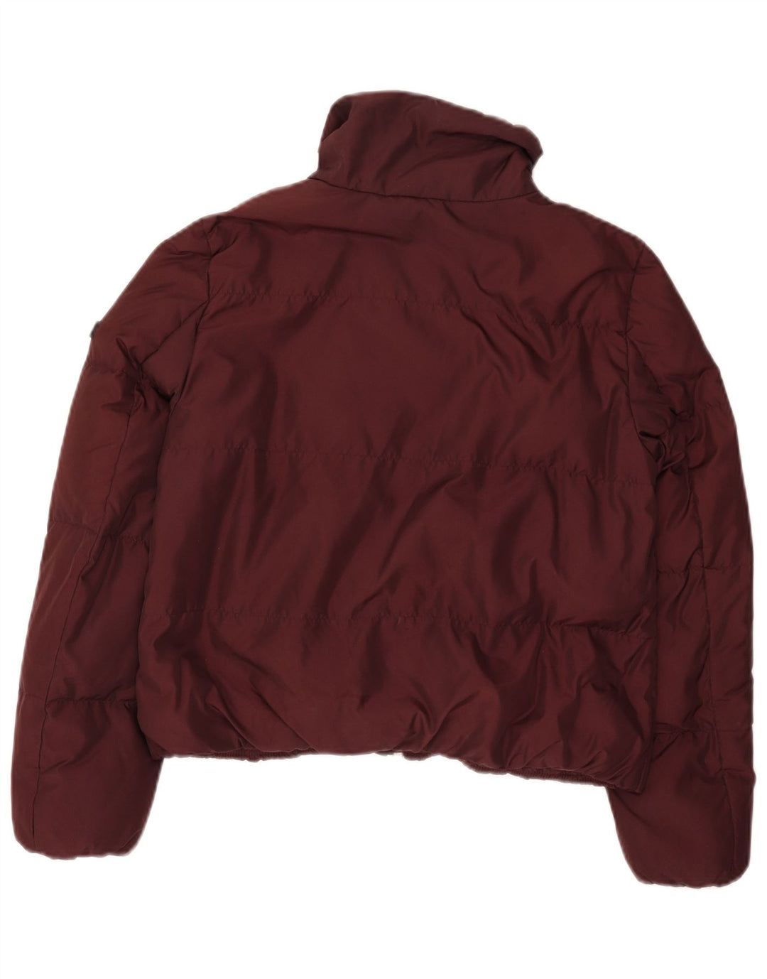Michael Kors Veste rembourrée courte pour femme UK 14 Polyester bordeaux moyen