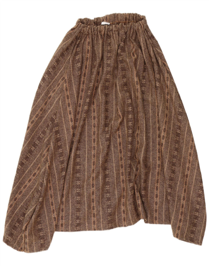 jupe asymétrique femme vintage W34 Large Brown Rayé
