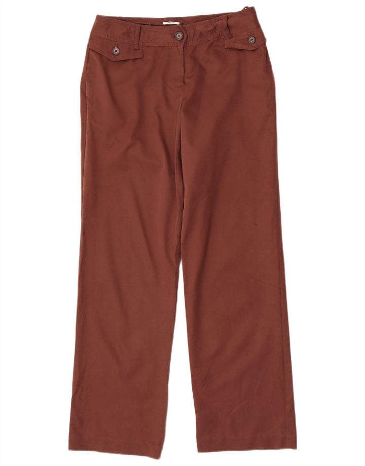 IZOD Pantalon décontracté droit pour femme US 4 Small W30 L31 Marron Polyester
