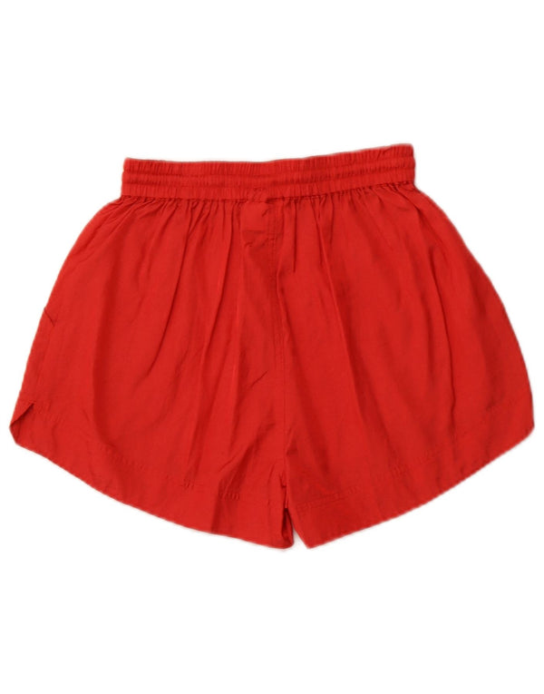 REEBOK Short de sport pour femme UK 10 Small Rouge Nylon