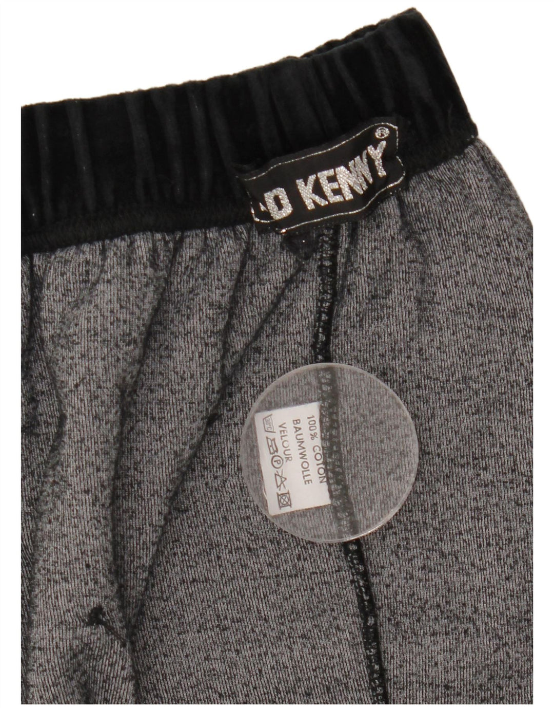 Kenny Mini-jupe en velours pour femme W30 en coton noir moyen