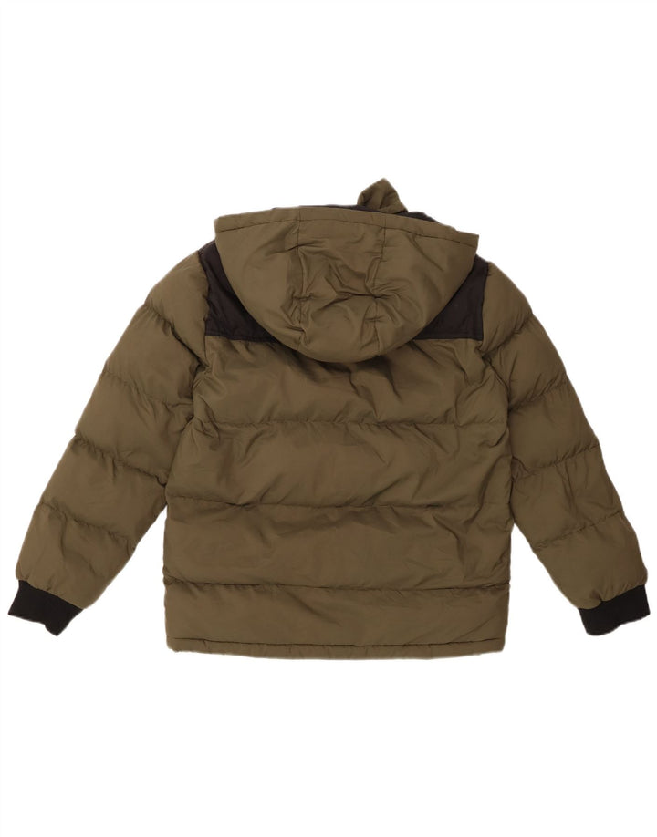 TIMBERLAND Veste matelassée à capuche pour garçon 11-12 ans XS Kaki Colourblock
