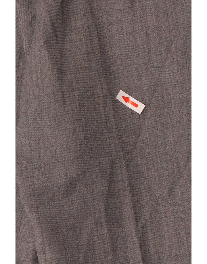 Marks & Spencer Pantalon de Costume Droit Homme W40 L29 Gris Laine