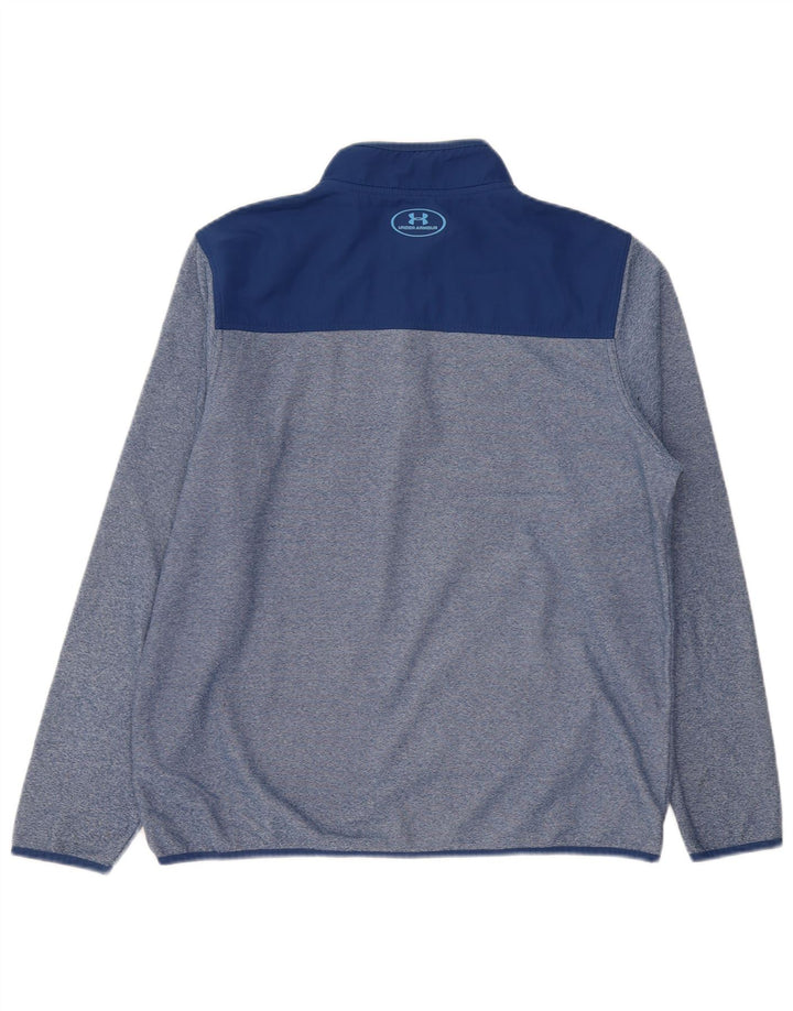 Under Armour Haut de Survêtement Cold Gear Pullover Homme Bleu Rayé
