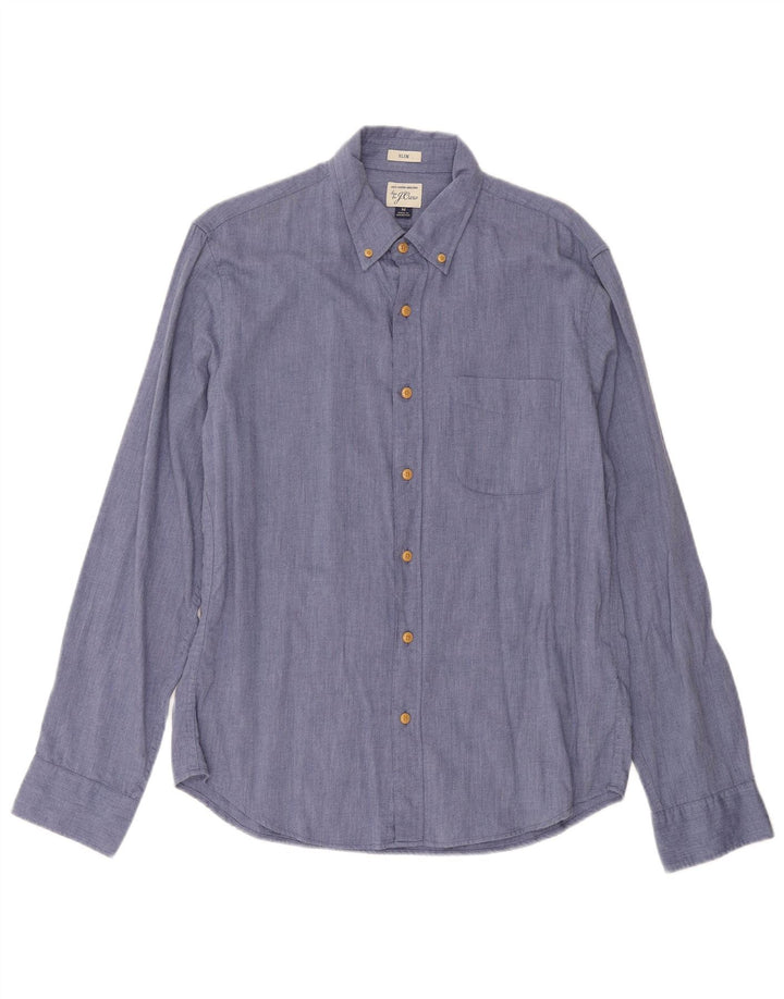 J. CREW Chemise Slim Fit Homme Bleu Moyen Coton