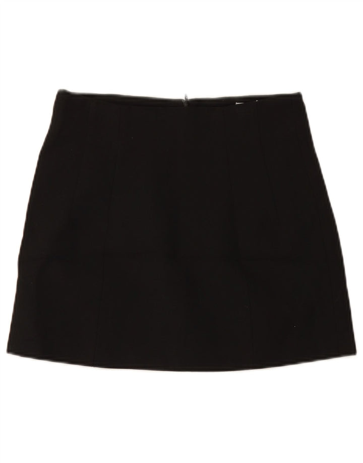 ZARA Femme Mini Jupe Petit W26 Noir Polyester