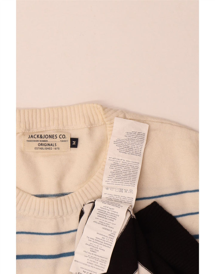Jack & Jones Pull Col Rond Homme Noir Moyen Coton Colorblock