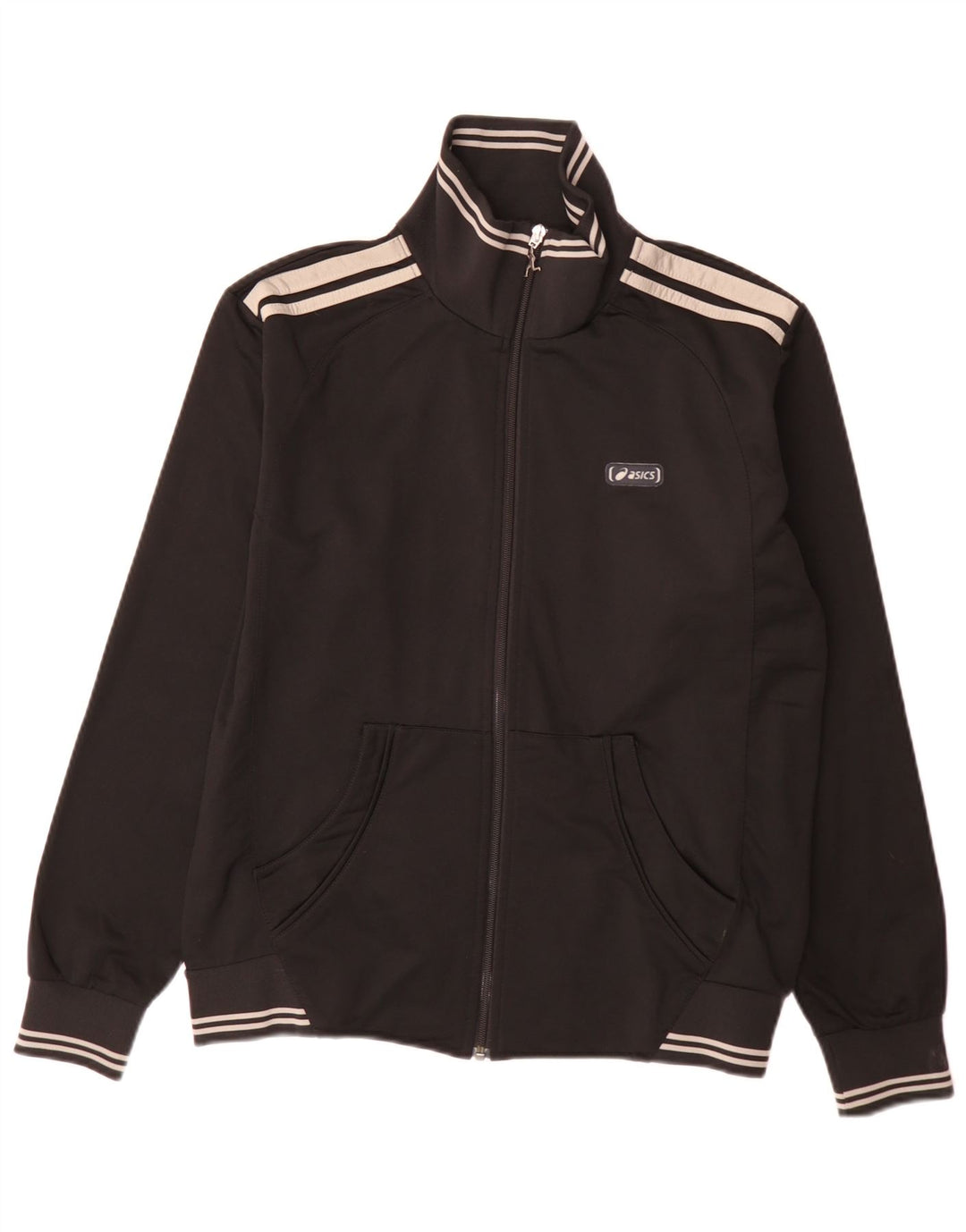 Asics Veste de Survêtement Regular Fit Homme Noir Moyen Colorblock Sports