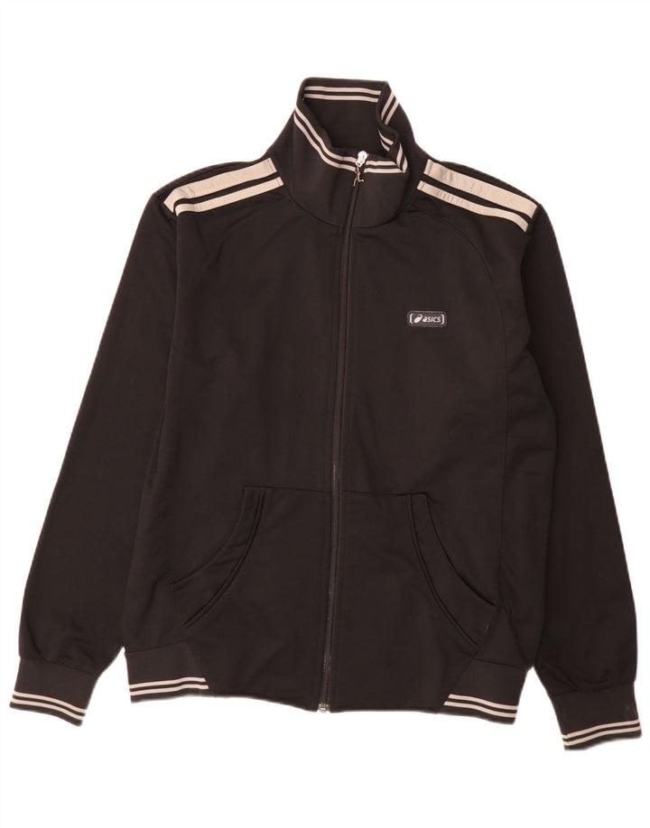 Asics Veste de Survêtement Regular Fit Homme Noir Moyen Colorblock Sports
