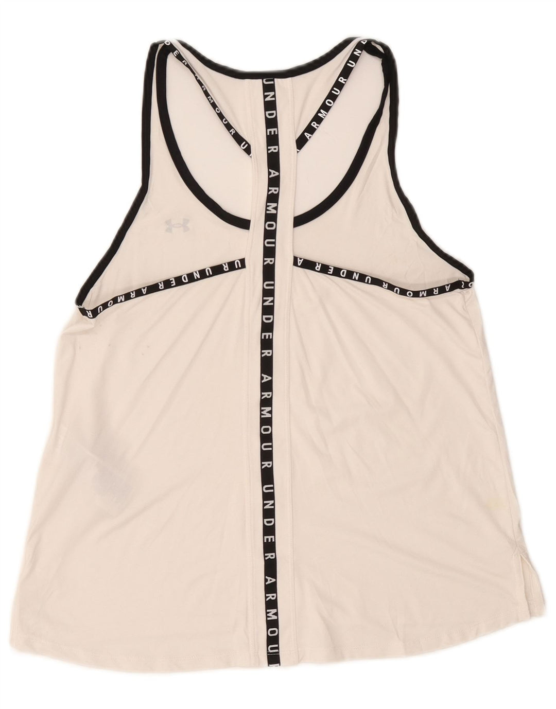 Under Armour Heat Gear Graphic Débardeur UK 12 Medium Blanc Polyester