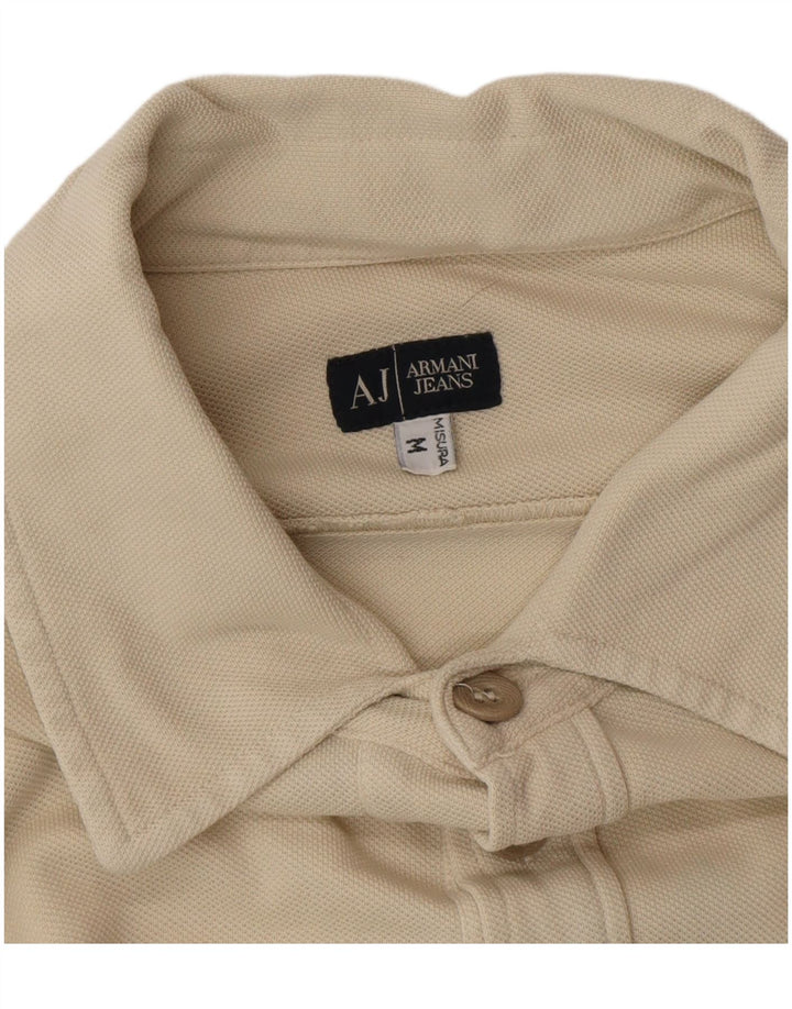 Armani Jeans Polo Homme Blanc Cassé Moyen
