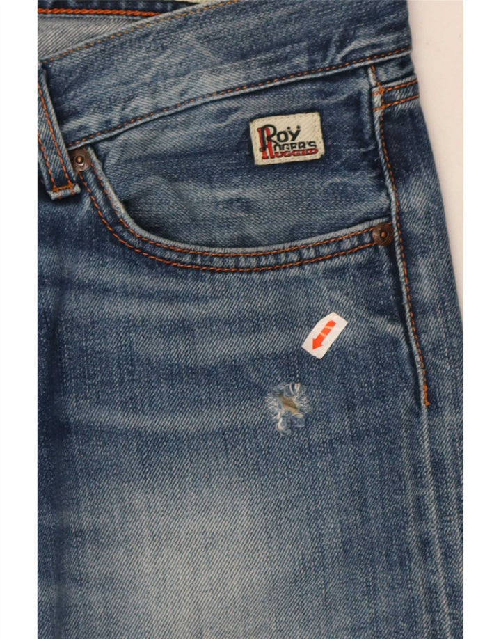 Roy Rogers Jean Slim Homme IT 47 Medium W33 L33 Bleu Coton