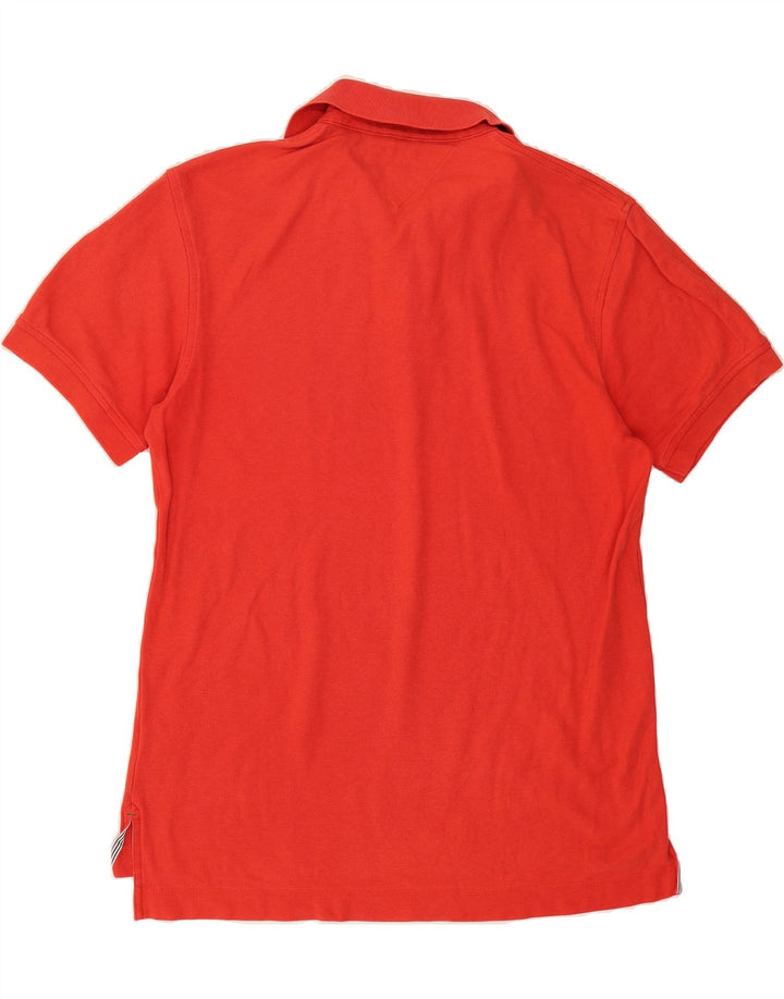 TOMMY HILFIGER Mens Polo Shirt Medium Red Cotton Vintage Tommy Hilfiger and Second-Hand Tommy Hilfiger from Messina Hembry 