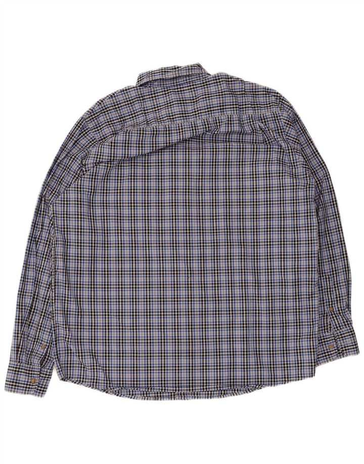 Wrangler Chemise Homme Grand Carreau Bleu Coton
