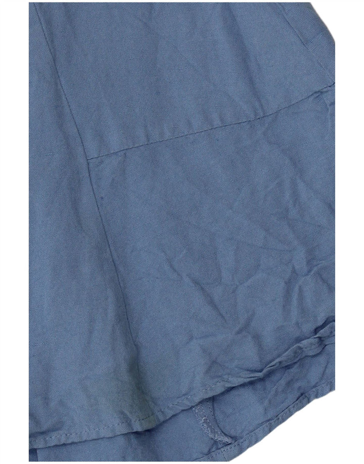 Zara Combishort Femme UK 12 Bleu Moyen Viscose