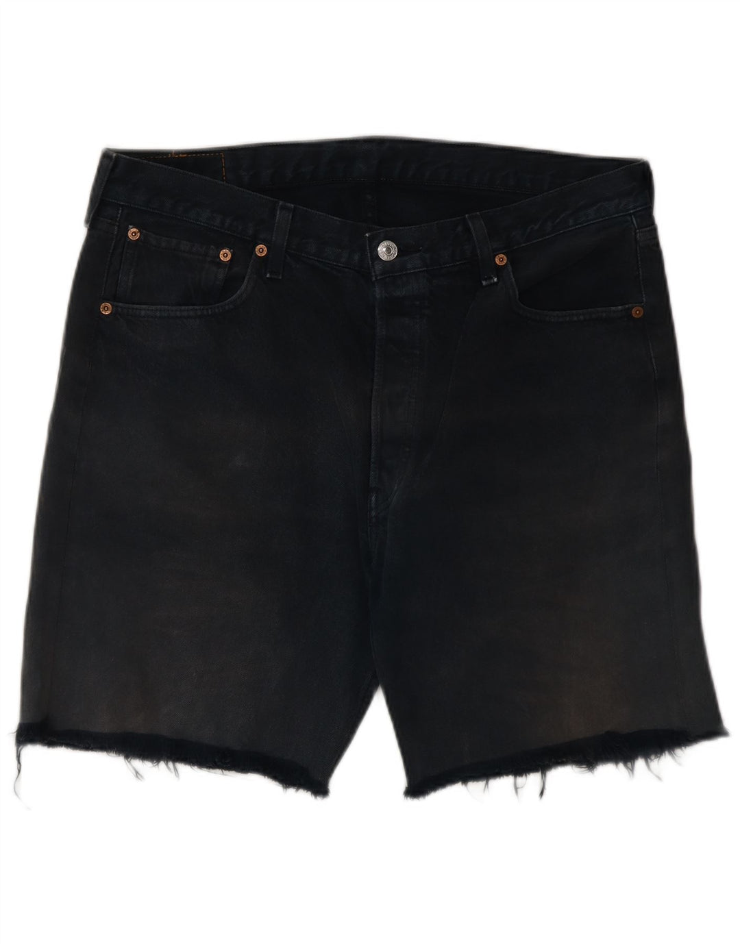 LEVI'S Short en Jean 501 Homme W34 Large Bleu Marine Coton