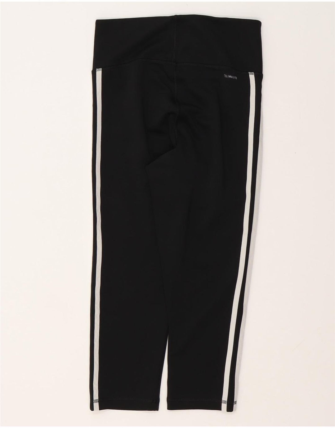ADIDAS Femmes Climalite Capri Leggings UK 8/10 Petit Noir