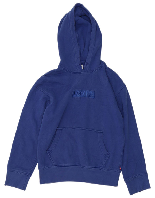 Levi's Mens Graphic Hoodie Jumper Small Blue Cotton