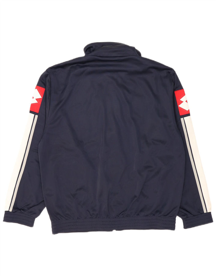 Lotto Veste de survêtement graphique pour homme XL Bleu marine Colorblock Polyester