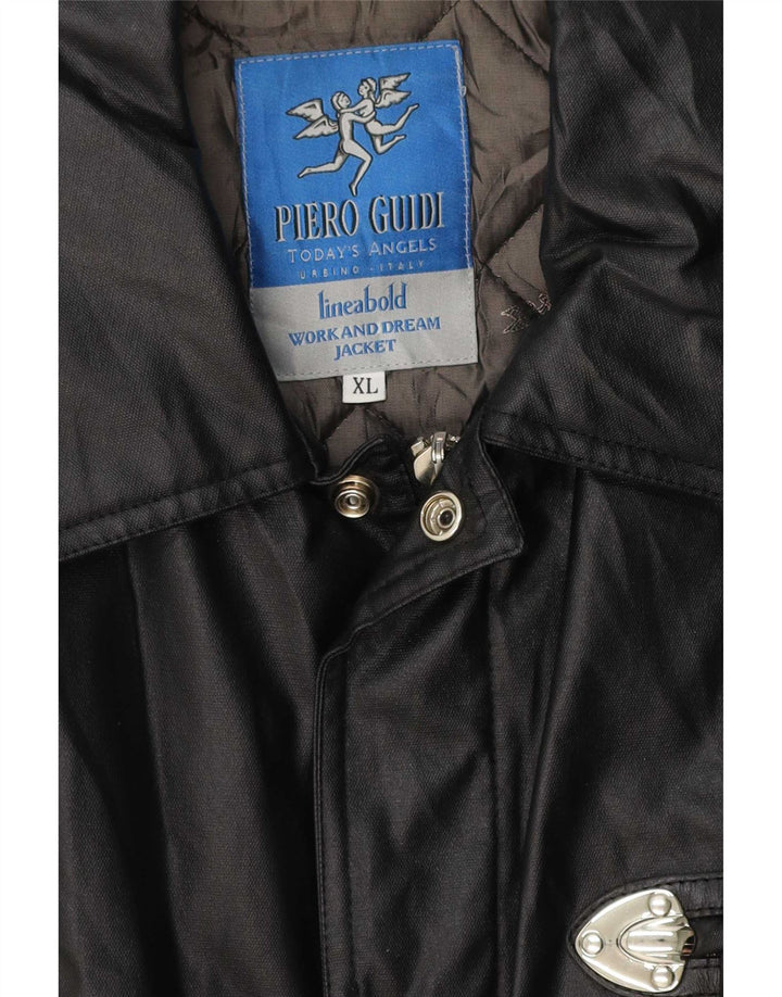 Piero Guidi Veste utilitaire pour homme UK 42 XL Noir