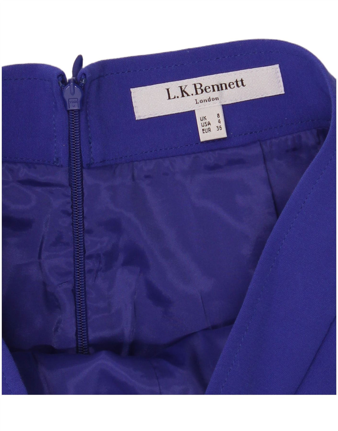 L.K. BENNETT Womens Pencil Skirt UK 8 Small W28  Blue
