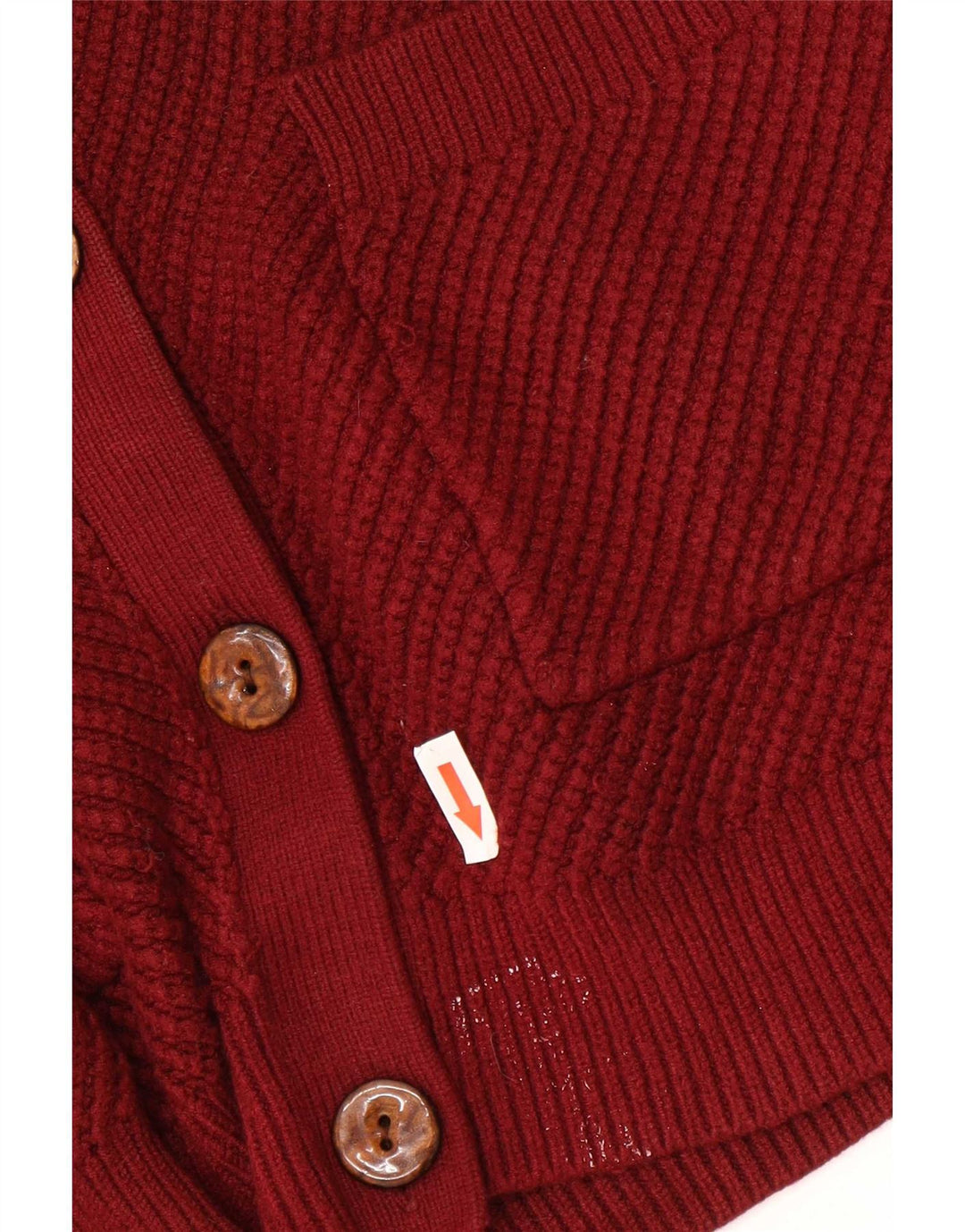Marks & Spencer Pull cardigan autographe pour femme UK 12 Viscose rouge moyen
