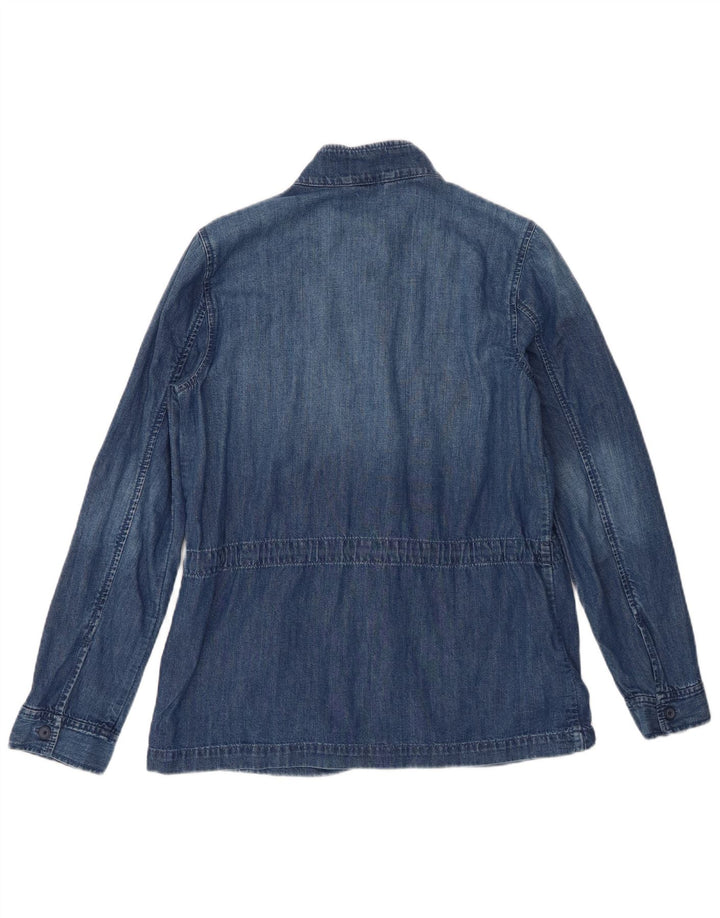 Gap Chemise en jean pour femme UK 10 Small Bleu Coton