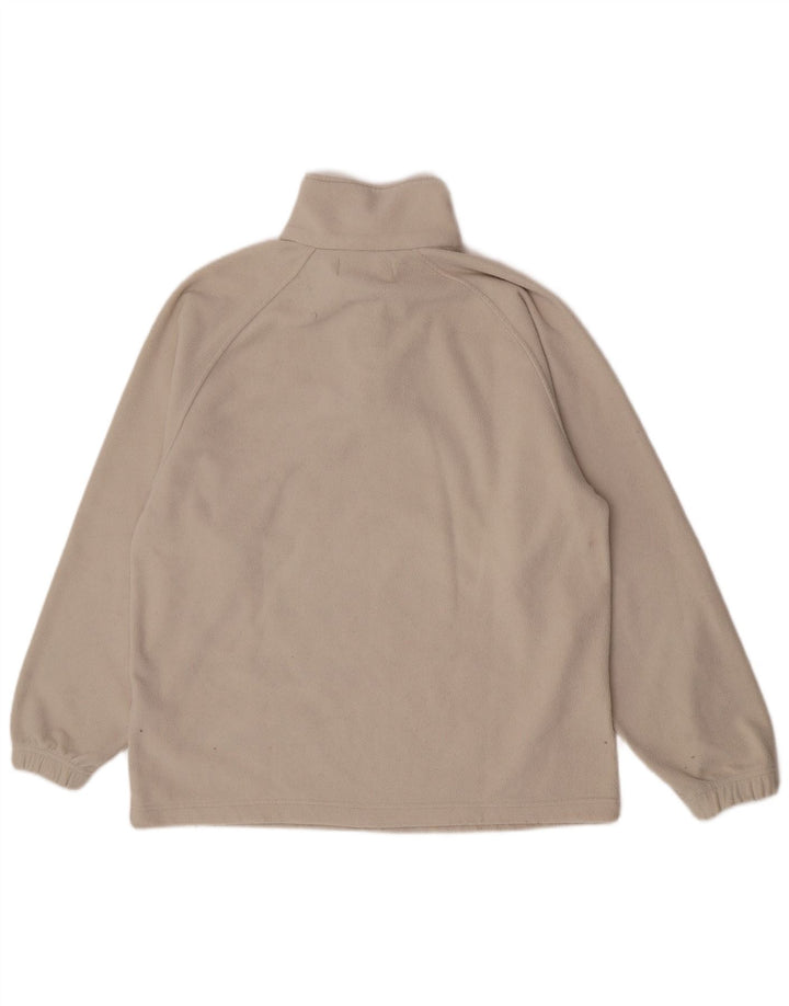 Kappa Pull polaire pour homme à col zippé Taille L Beige Polyester