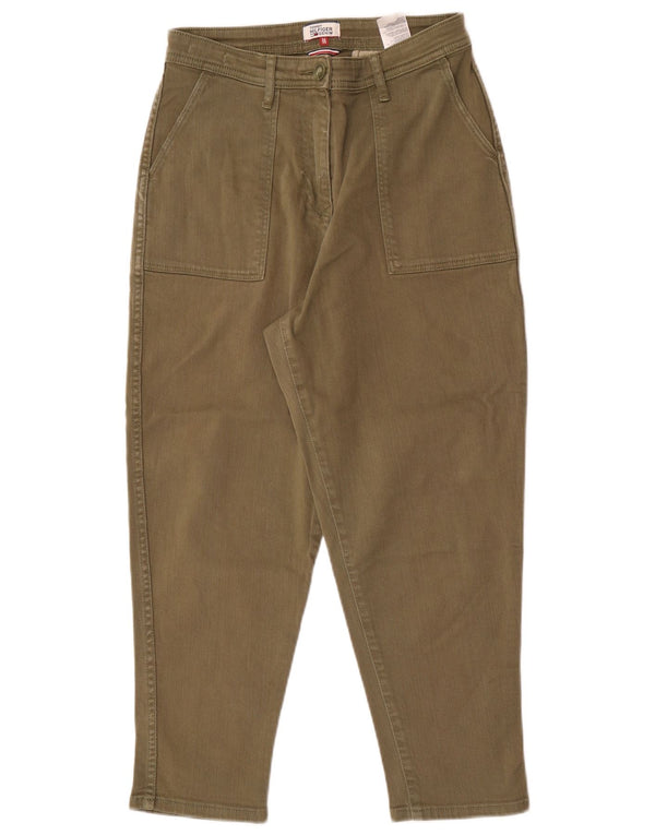 Tommy Hilfiger Pantalon court fuselé W26 L24 en coton kaki pour femme