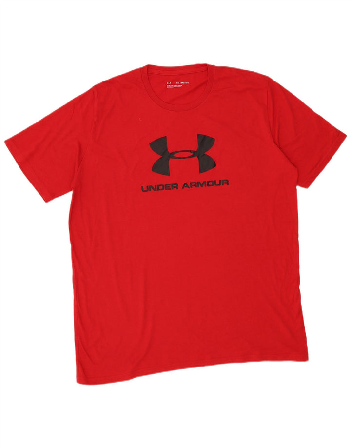Under Armour T-Shirt Graphique Homme 2XL Rouge
