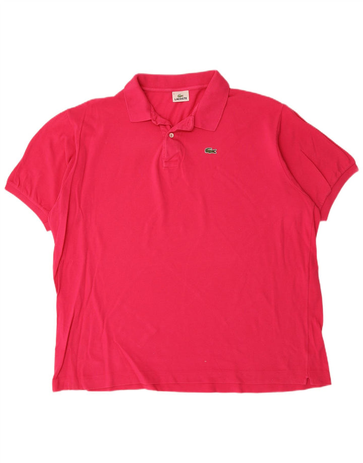 LACOSTE Polo Homme Taille 9 5XL Rose Coton