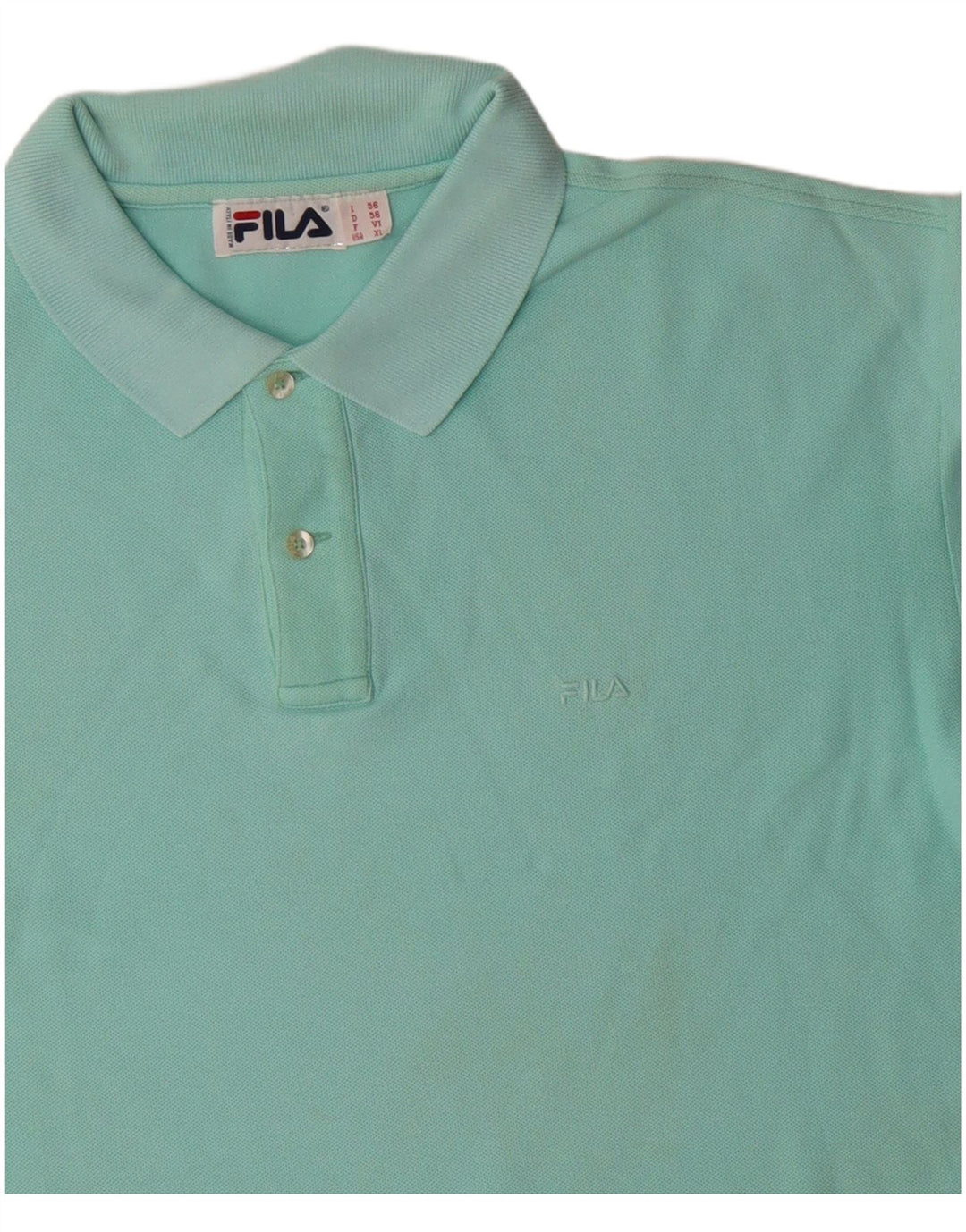 FILA Polo Homme IT 56 XL Bleu Coton