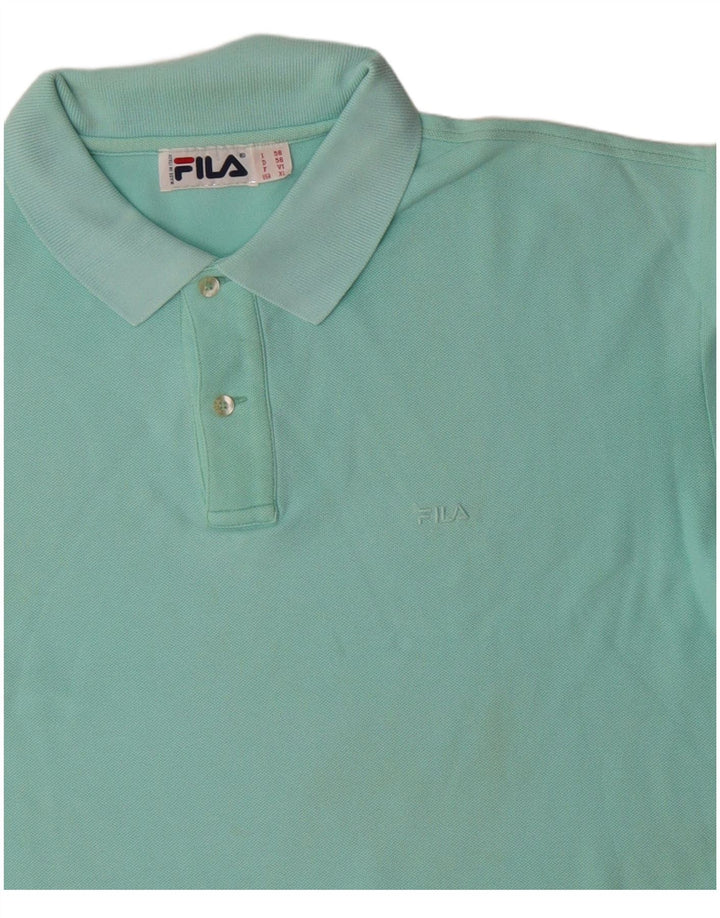 FILA Polo Homme IT 56 XL Bleu Coton
